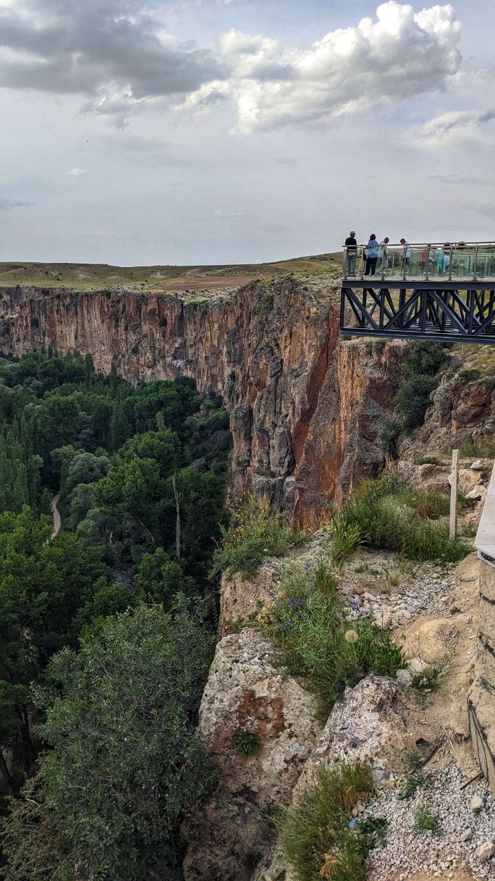 Ihlara Valley и стеклянный пол на смотровой площадке